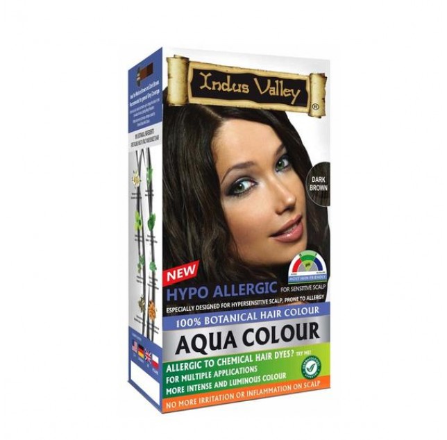 Botanical Dark Brown Aqua Hair Colour