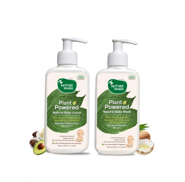 Natural Baby Lotion and Baby Wash